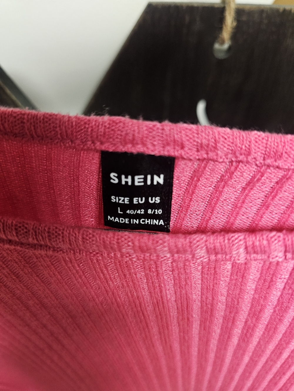 SHEIN Hot Pink Ribbed Knit Sweater - Picture 7 of 7